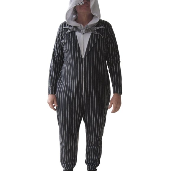 Nightmare Before Christmas Jack Skellington 1-Pc Costume Adult Size L MARDI GRAS - Picture 4 of 9